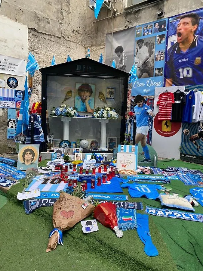 別荘 Geman Flat - 1 Min Maradona Mural ナポリ イタリア